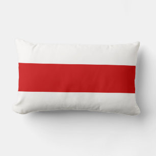 Coussin Rectangle Drapeau biélorusse (rouge et blanc)
