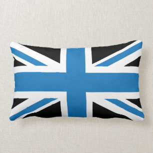 Coussin Rectangle Drapeau bleu-foncé frais d'Union Jack les Anglais