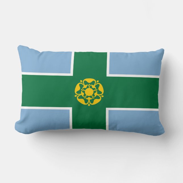 Coussin Rectangle Drapeau de Derbyshire (Comté d'Angleterre, Royaume (Recto)