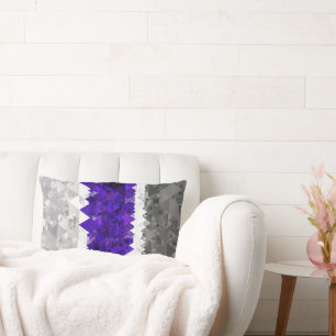 Coussin Rectangle Drapeau de la Fierté Greygender rétro de la méthod