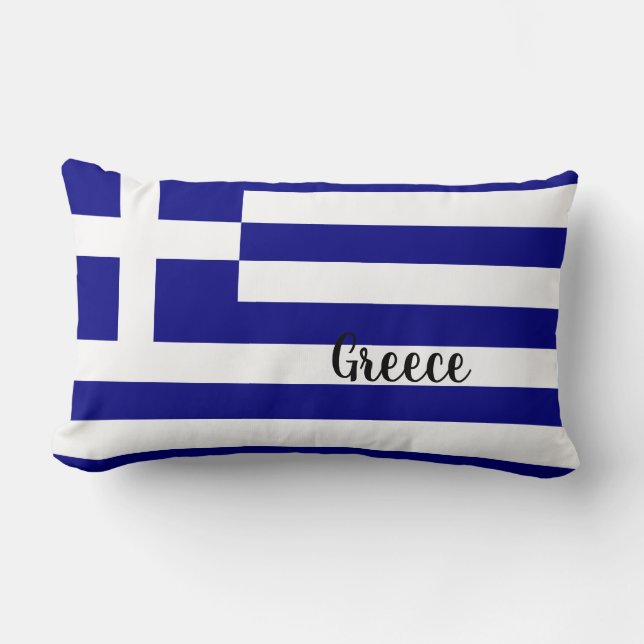 Coussin Rectangle Drapeau de la Grèce (Recto)