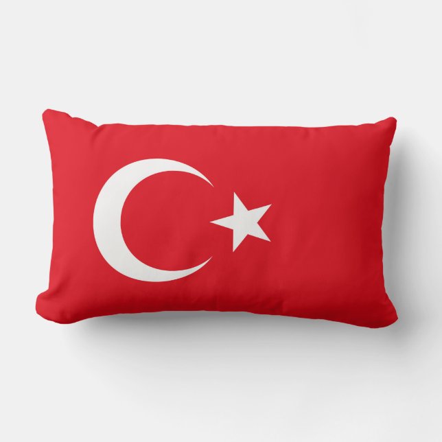 Coussin Rectangle Drapeau de la Turquie (Recto)
