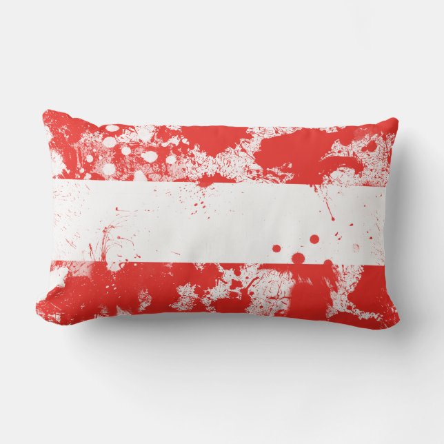 Coussin Rectangle Drapeau de l'Autriche (Recto)