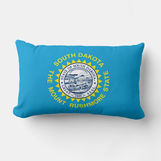 Coussin Rectangle Drapeau de l'État du Dakota du Sud (Recto)