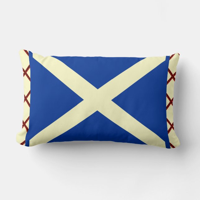 Coussin Rectangle Drapeau de Saltire d'écossais de tartan de William (Recto)