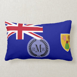 Coussin Rectangle Drapeau des Îles Turques et Caïques