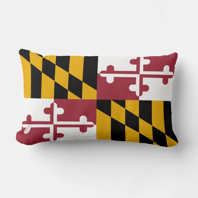 Coussin Rectangle Drapeau d'État du Maryland (Recto)