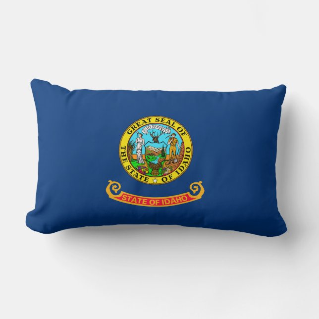 Coussin Rectangle Drapeau d'État Idaho (Recto)