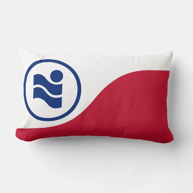 Coussin Rectangle Drapeau d'Irving, Texas (Recto)
