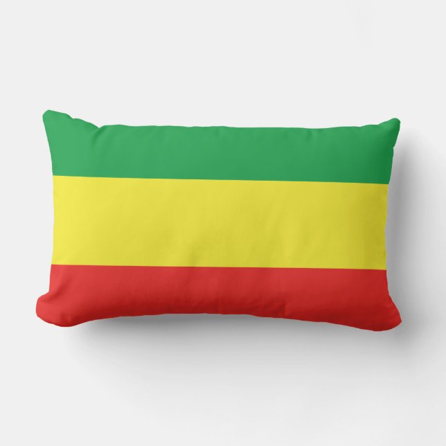 Coussin Rectangle Drapeau éthiopien (Recto)