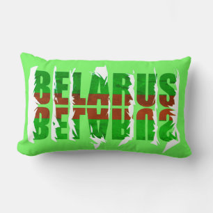 Coussin Rectangle Drapeau funky Couleurs Biélorussie Б е л р а у с C