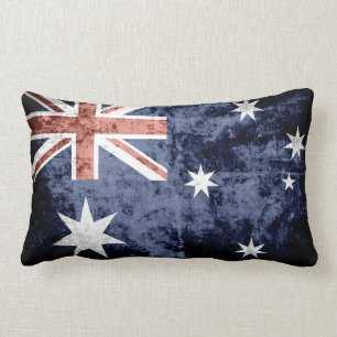 Coussin Rectangle Drapeau grunge 2 de l'Australie