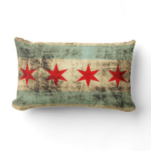 Drapeau grunge vintage de Chicago