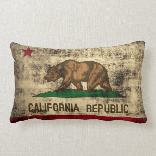 Coussin Rectangle Drapeau grunge vintage de la République de la