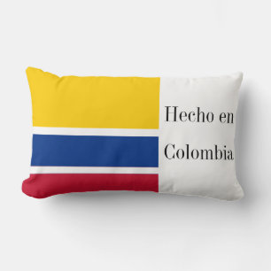 Coussin Rectangle Drapeau Hecho en Colombie
