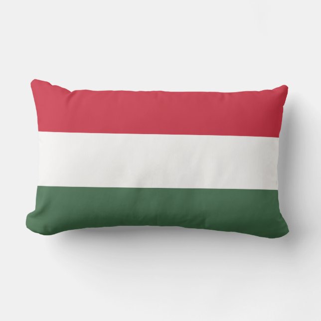 Coussin Rectangle Drapeau hongrois (Recto)