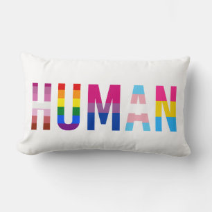 Coussin Rectangle Drapeau LGBT HUMAN Mois Gay pride Transgenre