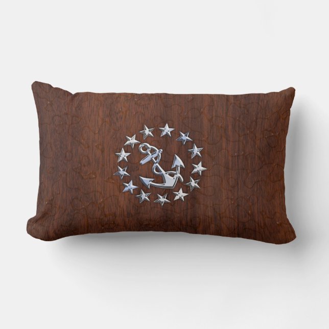 Coussin Rectangle Drapeau Nautique Américain Wet Look (Recto)