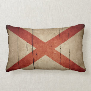 Coussin Rectangle Drapeau rocailleux de l'Alabama