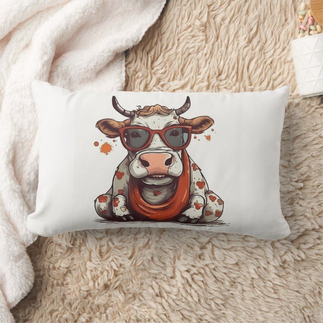 Coussin Rectangle 🛌 💤 "Dreamy Dairy" Cow Cushion 💤 (Couverture)