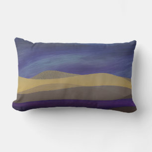 Coussin Rectangle Dunes fracturées du paysage marin Abstrait 15
