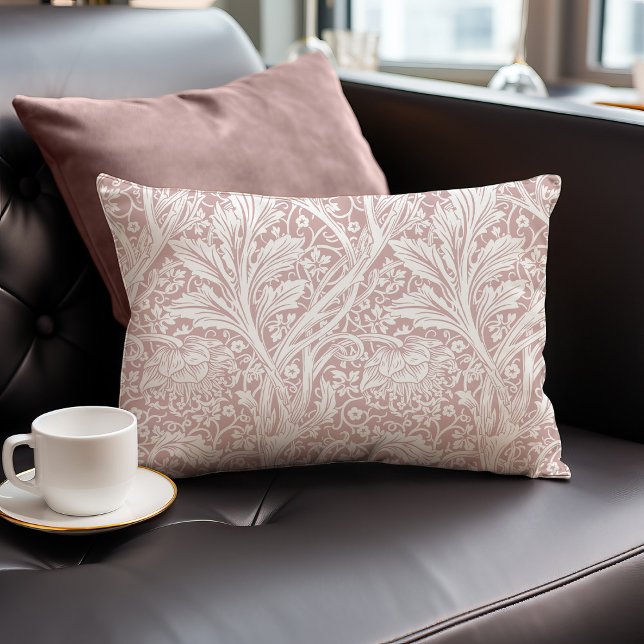 Coussin Rectangle Dusty Pink Arcadia William Morris Hawthorn (Créateur téléchargé)