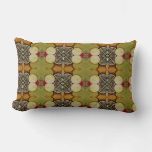 Coussin Rectangle Earthy Green patterned pilow