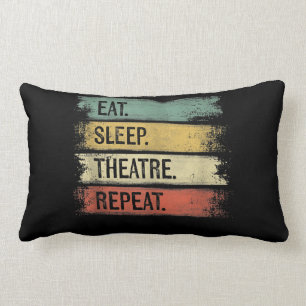 Coussin Rectangle Eat Sleep Théâtre Répétition Théâtre Tech Cadeaux 
