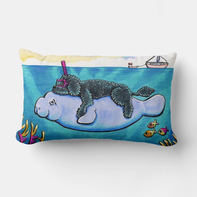Coussin Rectangle Eau pour bébés (Recto)
