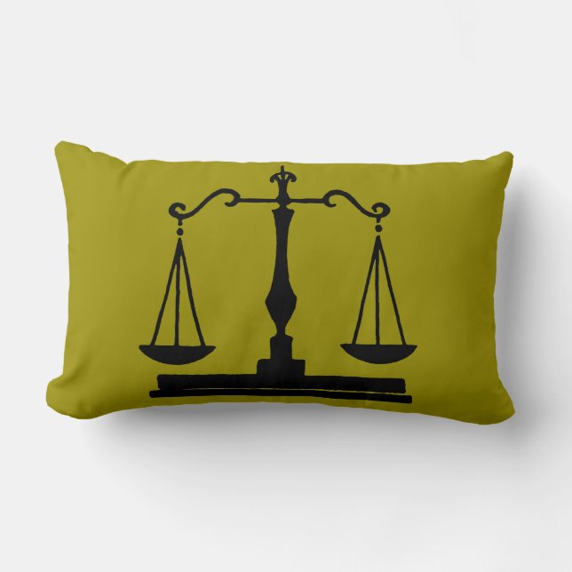 Coussin Rectangle Échelles de justice (Recto)