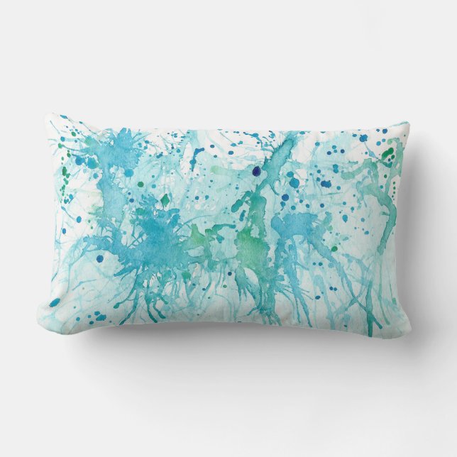 Coussin Rectangle Éclaboussure d'océan (Recto)