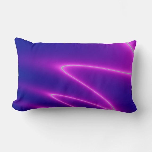 Coussin Rectangle Éclairage rose éclatant (Recto)