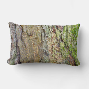 Coussin Rectangle Écorce d'arbre recouverte de mousse