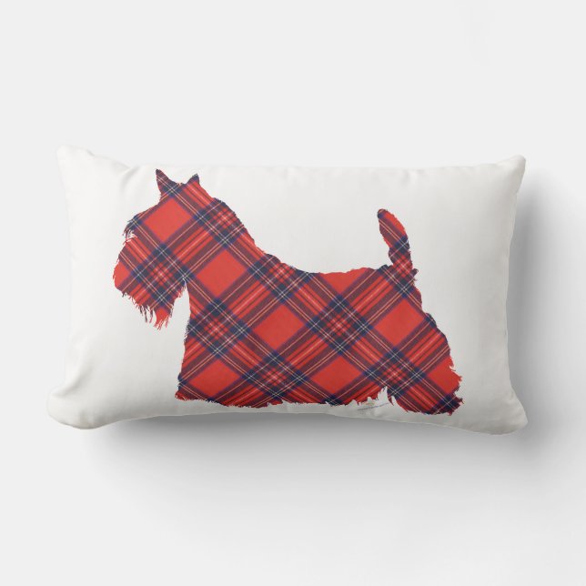 Coussin Rectangle écossais Terrier Stewart Tartan (Recto)
