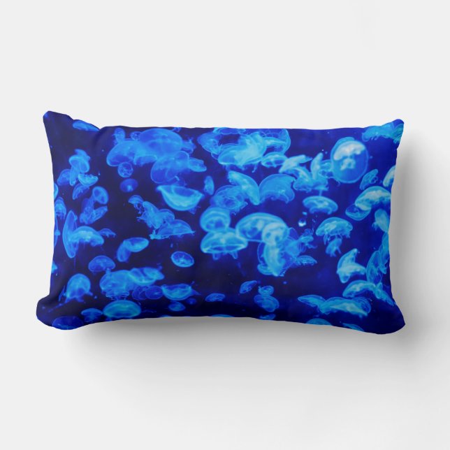 Coussin Rectangle Écran de méduse (Recto)