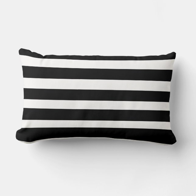 Coussin Rectangle Écrans classiques Couple à lancer noir et blanc (Recto)