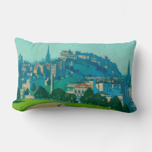 Coussin Rectangle Édimbourg, capitale écossaise (par George Henry) (Recto)