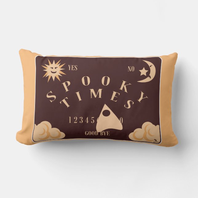 Coussin Rectangle Éffrayant Times Spirit Board Scary Art (Recto)