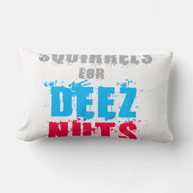 Coussin Rectangle Élections 2016 - Écureuils Pour Deez Nuts (Recto)
