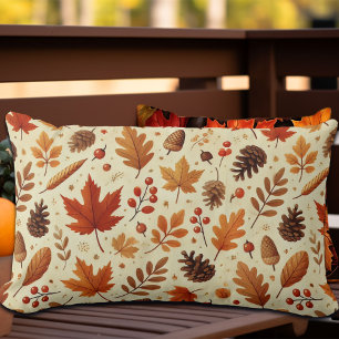 Coussin Rectangle Élégant Motif Automne