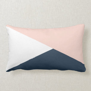 Coussin Rectangle Élégant rougissent les triangles géométriques 
