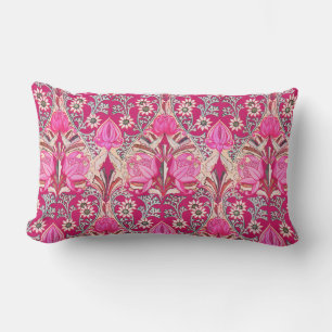 Coussin Rectangle Élégant Vintage Victorien Fleurs roses Motif
