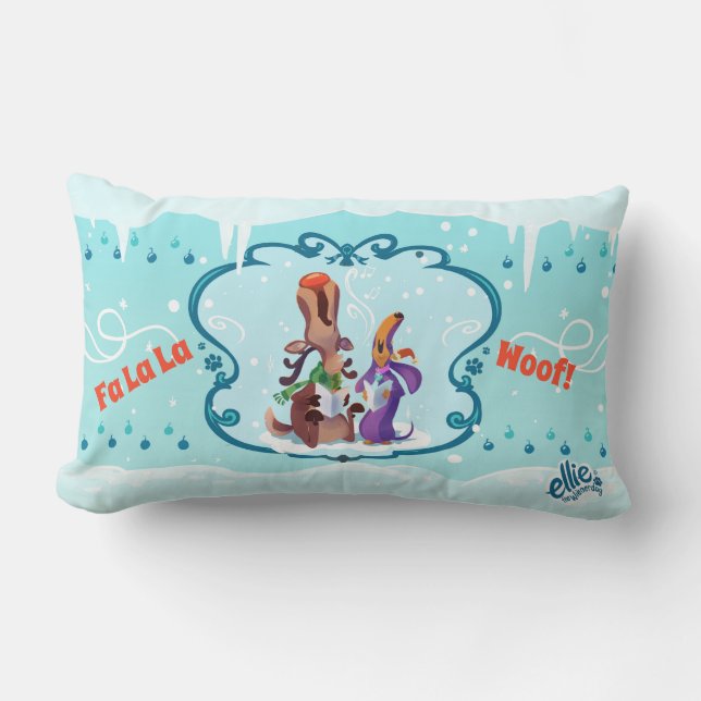 Coussin Rectangle Ellie l'oreiller à lancer pour les vacances de Wie (Recto)