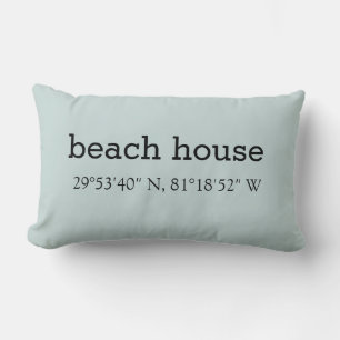 Coussin Rectangle Emplacement de la maison de plage Pillow de plage
