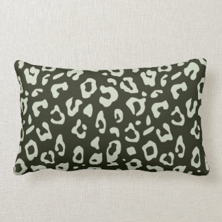 Coussin Rectangle empreinte de léopard Sage Green Jungle Poster de a