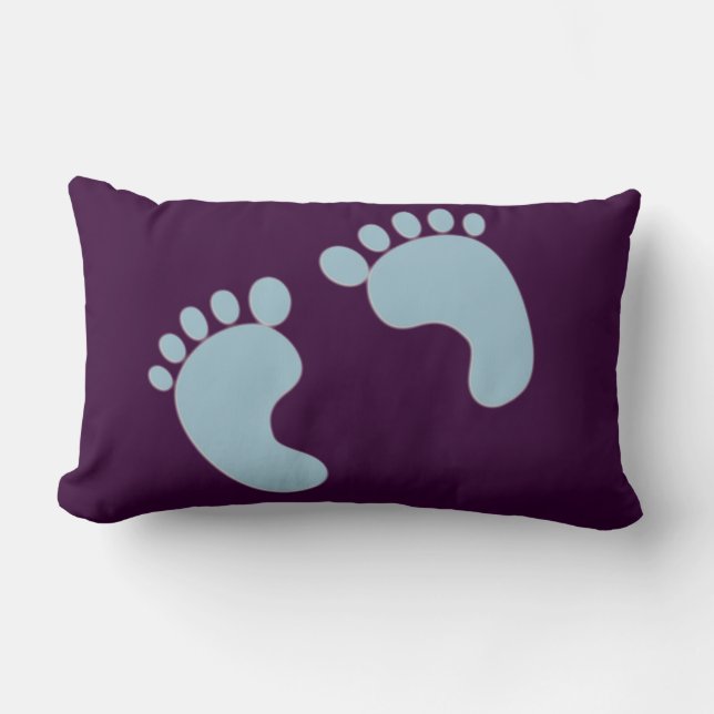 Coussin Rectangle Empreintes bébé (Recto)