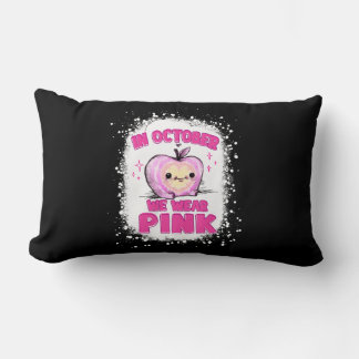 Coussin Rectangle En Octobre Nous Portons Pink Enseignant Cancer Du 