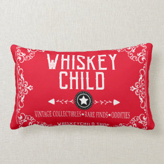 Coussin Rectangle ENFANT de WHISKEY - objet de collection rouge du