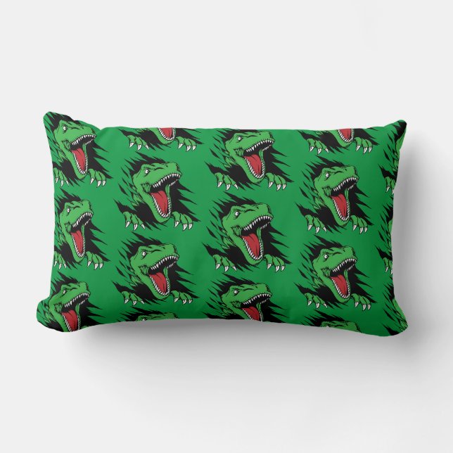 Coussin Rectangle Enfants dinosaures (Recto)