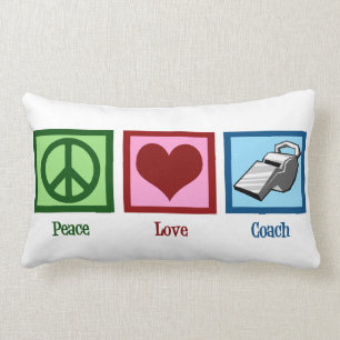 Coussin Rectangle Entraîneur d'amour de paix